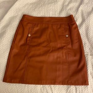 Faux leather skirt!